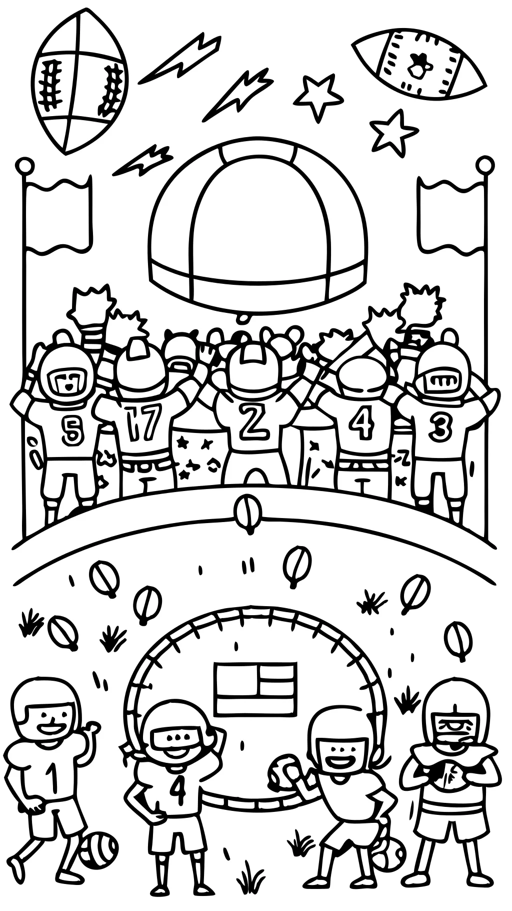 football coloring page